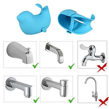 Load image into Gallery viewer, Bath Spout Cover - Tub Faucet Cover Baby - Bathtub Faucet Cover for Kids - Kids Bathroom Accessories Tub Faucet Protector for Baby - Soft Silicone Spout Cover Blue Sea Lions
