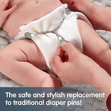 Load image into Gallery viewer, [Boy 3 pack] Snappi Cloth Diaper Fasteners - Replaces Diaper Pins - Use with Cloth Prefolds and Cloth Flats
