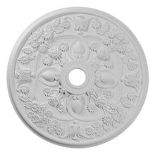 Load image into Gallery viewer, Ekena Millwork CM30RO Rose Ceiling Medallion, 30 7/8&quot;OD x 3 5/8&quot;ID x 1 3/8&quot;P, Factory Primed
