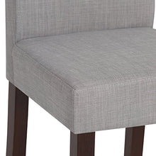 Load image into Gallery viewer, Simpli Home Acadian Contemporary Parson Dining Chair (Set of 2) in Dove Grey Linen Look Fabric
