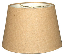 Load image into Gallery viewer, Royal Designs, Inc. Modern Tapered Shallow Drum Hardback Lampshade, HB-606-16BL, Burlap, 12 x 16 x 11
