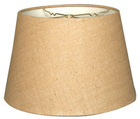 Royal Designs, Inc. Modern Tapered Shallow Drum Hardback Lampshade, HB-606-18BL, Burlap, 13 x 18 x 12