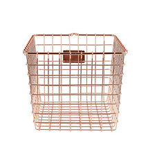 Load image into Gallery viewer, Spectrum Diversified Wire Storage Basket, Small, Copper
