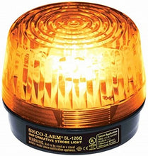 Load image into Gallery viewer, Seco-Larm SL-126Q/A Xenon Tube Strobe Light, Amber, Easy 2-wire Installation, Low Current Consumption, 300 Continuous Hours Lifespan, High-impact Resistant Acrylic, For 6 to 12V Use

