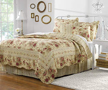 Load image into Gallery viewer, Greenland Home Antique Rose Quilt Set, 5-Piece Full/Queen, Multi
