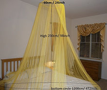 Load image into Gallery viewer, OctoRose Extra Large Size Round Hoop Bed Canopy Netting Mosquito Net Fit Crib, Twin, Full, Queen, King (White)

