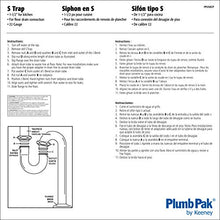 Load image into Gallery viewer, Plumb Pak PP250CP PlumPak S-Trap Without Cleanout, X 1-1/2 in, Flanged, 1-1/2&quot; x 1-1/2&quot;, Brass
