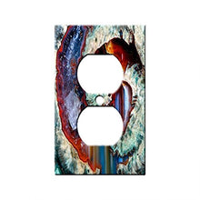 Load image into Gallery viewer, Geode Rainbow Fantasy - AC Outlet Decor Wall Plate Cover Metal
