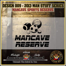 Load image into Gallery viewer, 2 Liter Engraved American Oak Aging Barrel - Design 009: Mancave Reserve
