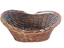 Load image into Gallery viewer, TOPOT 16PCS Dark brown Willow Basket with Hard liner &amp;double Handles-wholesale lot
