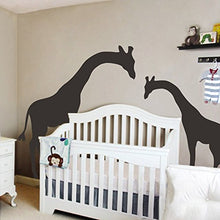 Load image into Gallery viewer, MairGwall Animal Wall Sticker Two Cute Giraffes Wall Decor for Nursery Room,Girls Room,Boys Room (68&quot; hx120 w,Teal)
