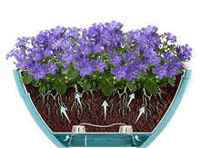Load image into Gallery viewer, Santino Self Watering Planter CALIPSO Oval Shape L 9.4 Inch x H 5.1 Inch Jade/White Indoor Flower Pot for All House Plants, Flowers, Orchids
