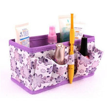Load image into Gallery viewer, Bestpriceam Folding Multifunction Make up Cosmetic Storage Box Container Bag Case Fashion (Purple)
