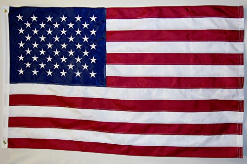 RFCO USA Embroidered Heavy Nylon Flag 3' X 5' Indoor Outdoor USA Banner