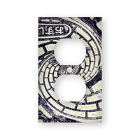 Spiral Road - Decor Double Switch Plate Cover Metal
