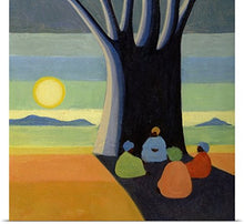 Load image into Gallery viewer, GREATBIGCANVAS Entitled The Meeting, 2005 Oil on Canvas Poster Print, 48&quot; x 48&quot;, Multicolor
