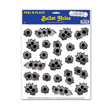 Load image into Gallery viewer, Club Pack of 288 Peel N&#39; Place Western Bullet Hole Decoration Sheets
