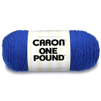 Caron  One Pound Solids Yarn - (4) Medium Gauge 100% Acrylic - 16 oz -  Royalty- For Crochet, Knitting & Crafting