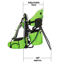 Load image into Gallery viewer, ClevrPlus Cross Country Baby Backpack Hiking Child Carrier Toddler Green
