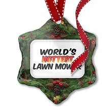Load image into Gallery viewer, NEONBLOND Christmas Ornament Worlds Hottest Lawn Mower
