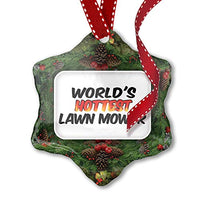 NEONBLOND Christmas Ornament Worlds Hottest Lawn Mower
