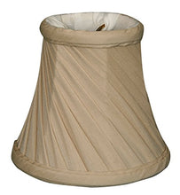 Load image into Gallery viewer, Royal Designs, Inc. Twisted Bell Clip on Chandelier Shade CS-716BG, Beige, 3 x 5 x 4.5
