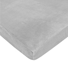 Load image into Gallery viewer, American Baby Company Heavenly Soft Chenille Fitted Pack N Play Playard Sheet, Gray, 27 x 39, for Boys and Girls
