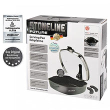 Load image into Gallery viewer, Stoneline Future Square Pan 28x 28cm with Glass Sieve Lid Suitable for Induction Cookers
