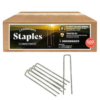 Sandbaggy 500 Pack - Anchor Staples Fabric Pins for Landscape Fabric