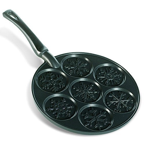 Nordic Ware Snowflake Pancake Pan, Black