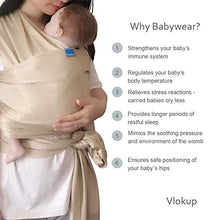 Load image into Gallery viewer, Vlokup Baby Wrap Sling Carrier for Newborn, Infant, Toddler, Kid | Breathable Lightweight Stretch Mesh Water Sling | Nice for Summer, Pool, Beach, Swimming | Perfect Shower Gift Gray
