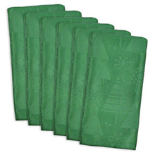 Load image into Gallery viewer, DII Christmas Holiday Trees Napkin, Green, Set of 6
