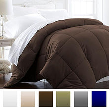 Load image into Gallery viewer, Beckham Hotel Collection 1600 Series - Lightweight - Luxury Goose Down Alternative Comforter - Hotel Quality Comforter and Hypoallergenic - Full/Queen - Brown
