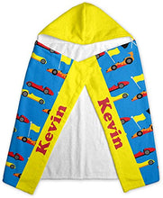 Load image into Gallery viewer, RNK Shops Racing Car Kids Hooded Towel (Personalized)
