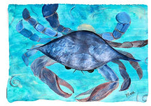Load image into Gallery viewer, Blue Crab Beach Towel from My Art
