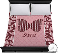 RNK Shops Polka Dot Butterfly Duvet Cover - Full/Queen (Personalized)