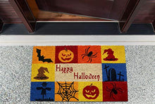 Load image into Gallery viewer, DII Decorative Halloween Welcome Mat, Durable Outdoor Pet Friendly Coir Doormat, Front Door Dcor, 17x29, Happy Halloween
