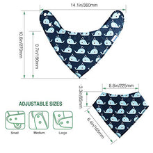 Load image into Gallery viewer, Baby Bibs 8 Pack Soft and Absorbent for Boys &amp; Girls - Baby Bandana Drool Bibs
