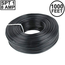 Load image into Gallery viewer, Novelty Lights 1,000 Foot Zip Cord Wire, Black, 18 Gauge, SPT-1
