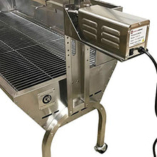 Load image into Gallery viewer, COMMERCIALBARGAINSINC Portable BBQ Whole Pig, Lamb, Goat Charcoal Spit Rotisserie Roaster Grill, 30 Watt Motor, 201 Stainless Steel, with Back Cover Guard
