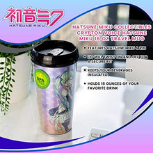 Load image into Gallery viewer, Hatsune Miku Collectibles | Crypton Voice Hatsune Miku 16 oz Travel Mug
