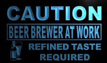 Load image into Gallery viewer, Caution Beer Brewer at Work LED Sign Neon Light Sign Display m544-b(c)
