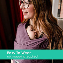 Load image into Gallery viewer, Baby K&#39;tan Original Baby Wrap Carrier, Infant and Child Sling - Simple Pre-Wrapped Holder for Babywearing - No Tying or Rings - Carry Newborn up to 35 lbs, Eggplant, Women 22-24 (X-Large), Men 47-52
