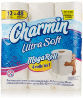 Charmin Ultra Soft Mega Roll Toilet Paper, 12 Count