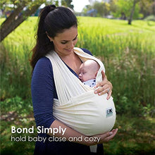 Load image into Gallery viewer, Baby K&#39;tan Organic Baby Wrap Carrier, Infant and Child Sling - Simple Pre-Wrapped Holder for Babywearing - No Tying or Rings - Carry Newborn up to 35 Pound, Natural, Women 16-20 (Large), Men 43-46
