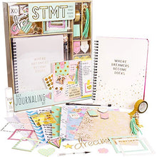 Load image into Gallery viewer, STMT DIY Journaling Set - Personalize &amp; Decorate Your Planner/Organizer/Diary/Journal with Stickers, Gems, Glitter Frames &amp; Clips, Bookmarks, Tassel Keychain - Great Gift Idea for Women and Teen Girls
