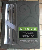Cross Porte-Mine Ball Point Pen and .7mm Pencil Set Chrome