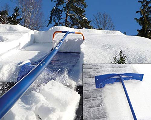Avalanche! Snow Roof Rake Premium 1000 Package: Easy Snow Removal Combining Complete Original 500 with Rake Head with Wheels and Adapter for Easy Conversion for Better Access to Valleys