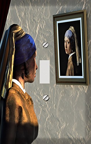 Reflections of a Pearl Earring Switchplate - Switch Plate Cover