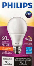 Load image into Gallery viewer, Philips 455824 60 Watt Equivalent Dimmable Warm Glow A19 LED Bulb
